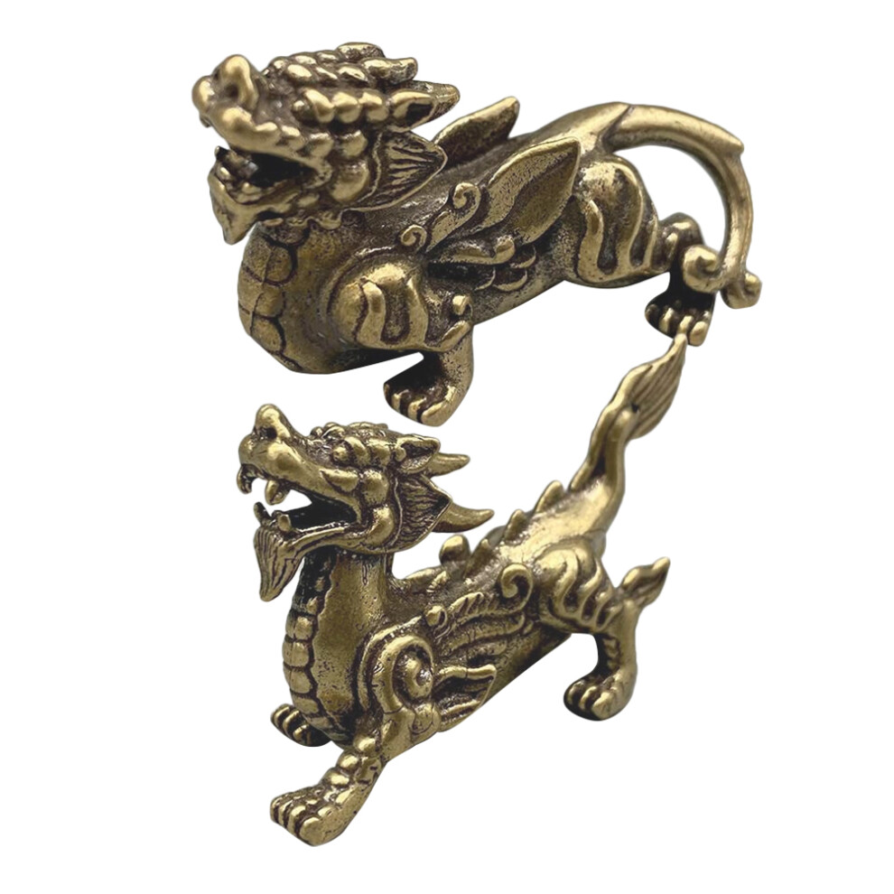 4 Mitologicznych StworóW Srebrnego BrąZu Do Dekoracji-image