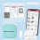 Printer Inkless Bluetooth Sticker Pocket Printer Portable Photo Notes DIY Scrapbook Printer Green White 2