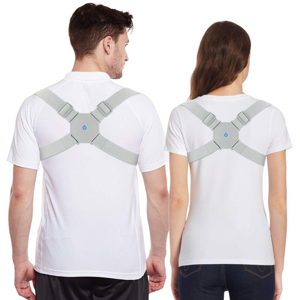 Corrector Intelligent Sensor Vibration Reminder Back Brace, Adjustable Smart Posture Corrector For Men Women Kids