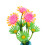 Aquarium-Blumendekoration, Simulation, leuchtende 15