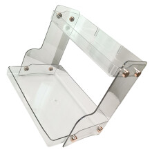 Doppelwandiger PET-Desktop-Aufbewahrungsständer, 29x20,5x26,5 cm, Transparent