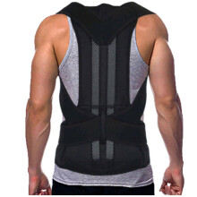 S-5Xl Plus Size Corrector Back Support Belt Hunchback Therapy Pain Relief Herniated Disc Sciatica Black XXXXL/XXXX