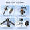 VRIG TP-08S Verbesserter Selfie-Stick für 5