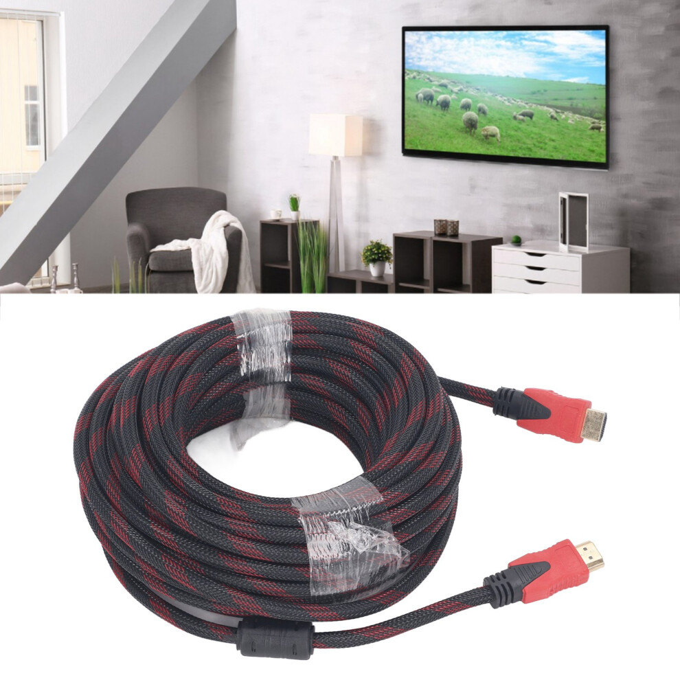Hd Multimedia Interface Cable 49Ft & For Tvs, Projectors Red/Black 5091351103378