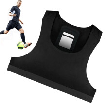 Football Training Vest Tracker No Tracker Black XL Lightweight Breathable Soccer Training Vest Athletes Running Gear