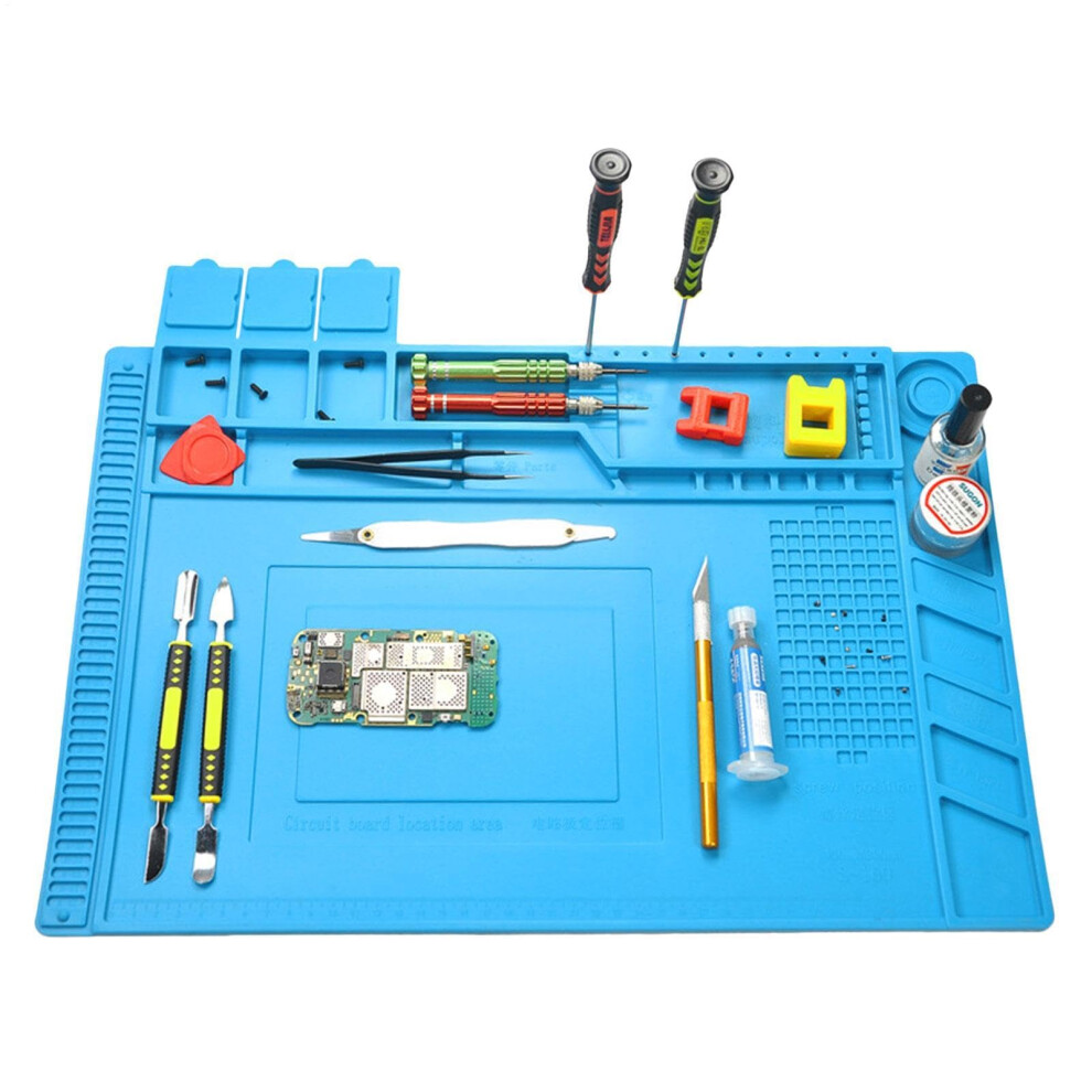 Silicone Repair Mat For Soldering Electronics, 45 X 30 Cm, Antistatic Large Pad With Scale Ruler For Watch Repair 9016109968876