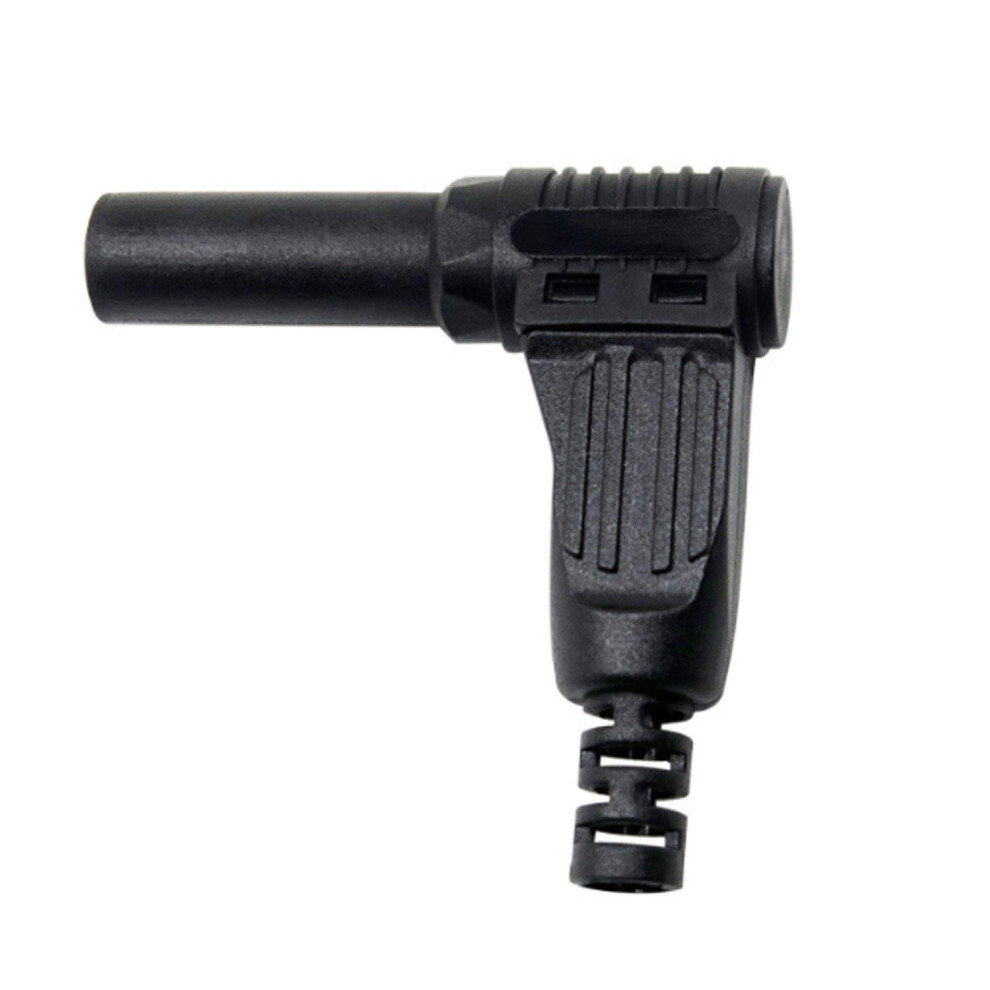 Banana Plug 4Mm Shrouded 90-Degree Right Angle Self-Assembly Diy Connectors 10Pcs Black 9393856836871