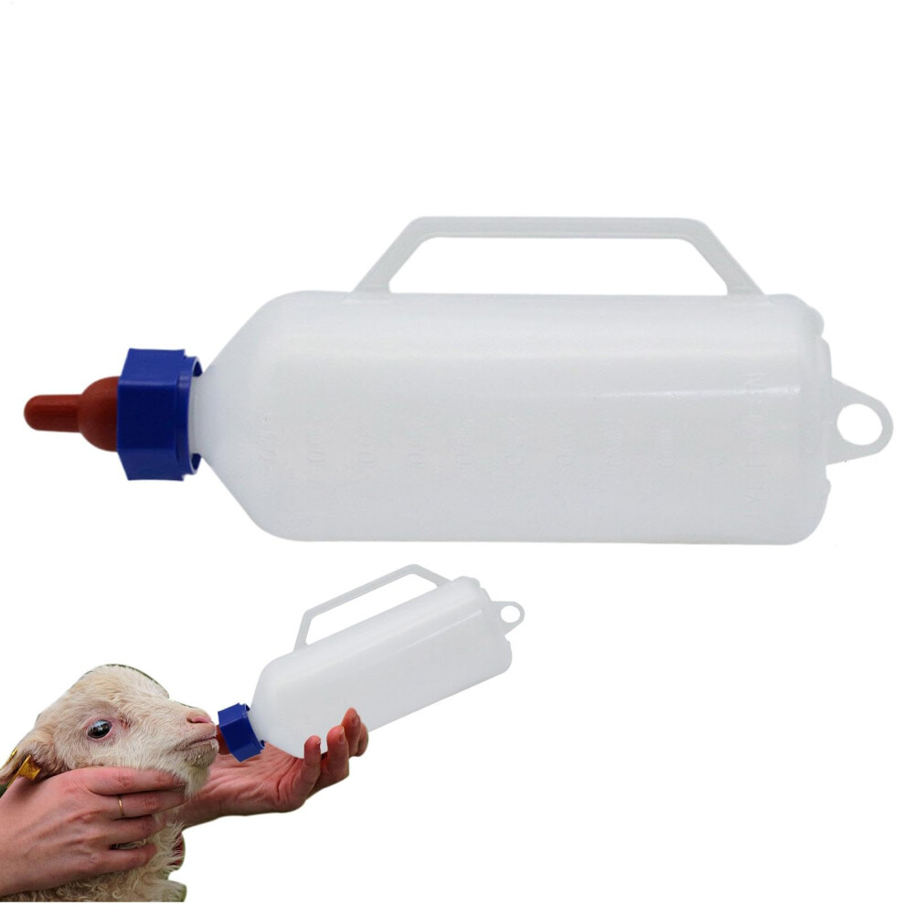 Baby Goat Bottle 1 Litre Capacity Hangable Milk Feed Bottle For Kids Lambs Piglets Multifunctional