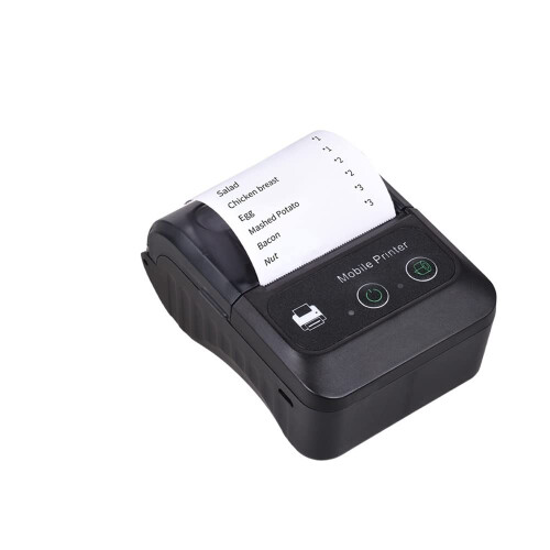 Mini Label Printer 58mm Portable Bluetooth Handheld Thermal Receipt Printer Android iOS Compatible Medium