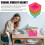 24Pcs Assorted Color Plastic Baskets Compact Storage Containers 11