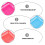 24Pcs Assorted Color Plastic Baskets Compact Storage Containers 9