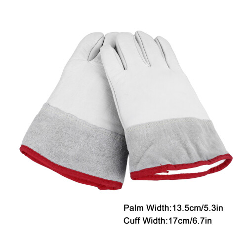 Waterproof Cowhide Freezer Gloves: Low Temp & Liquid Ammonia Resistant 1