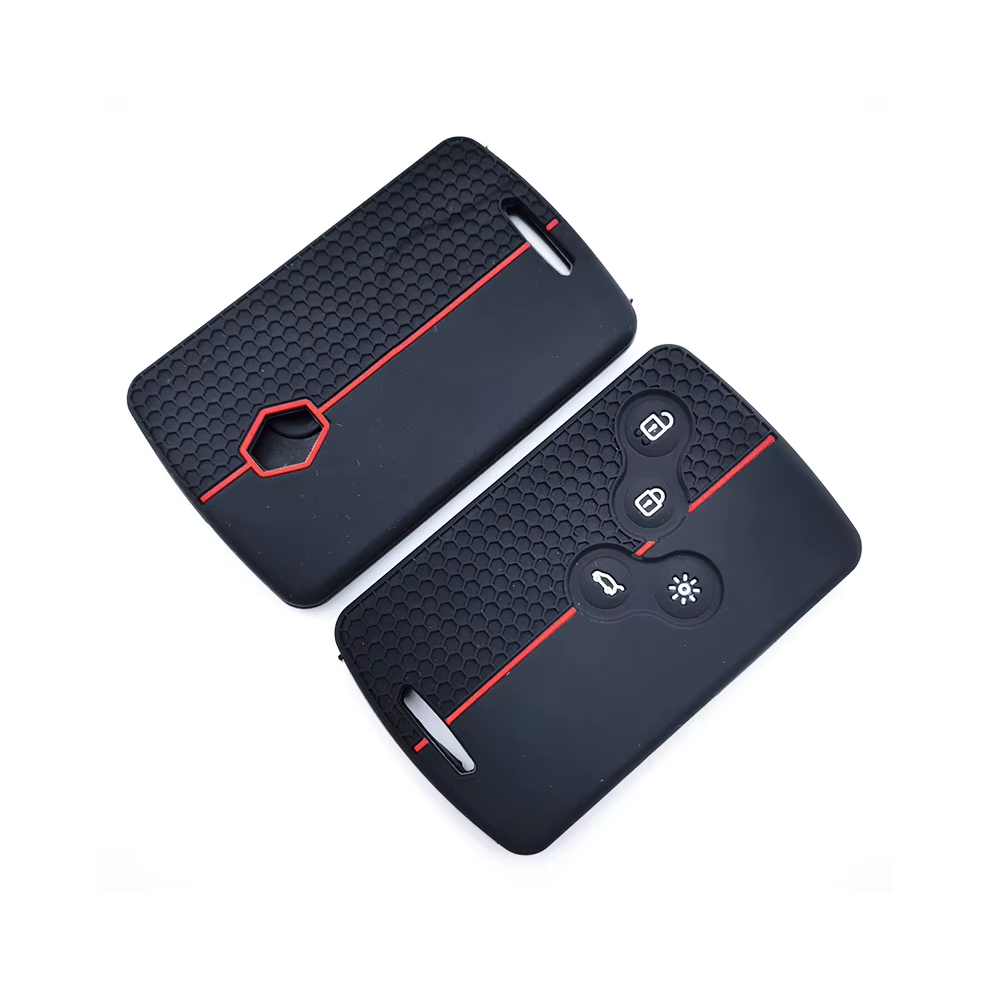 Silicone Car Key Case Cover Shell For Renault Duster Captur Clio Logan Megane 1 2 3 Koleos Scenic Nema Fluence Zoe Accessory Black 6931479987896