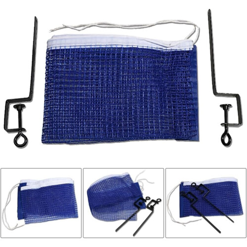 Table Tennis Net With Stand Replacement Set Fits Regulation Size Tables Durable Nylon Net Adjustable Posts 1