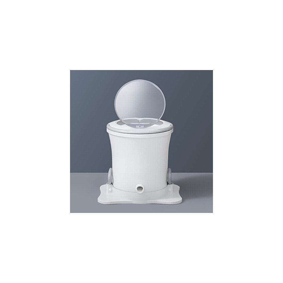 Portable Manual Dryer Machine Hand Crank Mini Washer and Dehydrator for Camping Dorms Apartments Delicates White