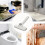 Automatic Cloth Change Mop Small Flat Dust Mop Rotary Changing Mop Sweep Cleaning Mop Grey 3