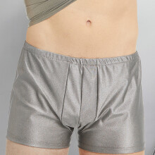 Men's XL Silver Fiber EMF Shielding Boxer Briefs with U-Design