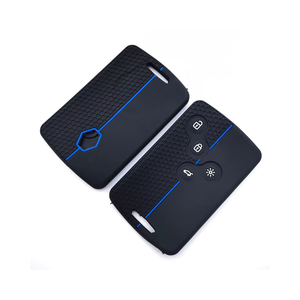 Silicone Car Key Case Cover Shell For Renault Duster Captur Clio Logan Megane 1 2 3 Koleos Scenic Nema Fluence Zoe Accessory Black 6973329281600