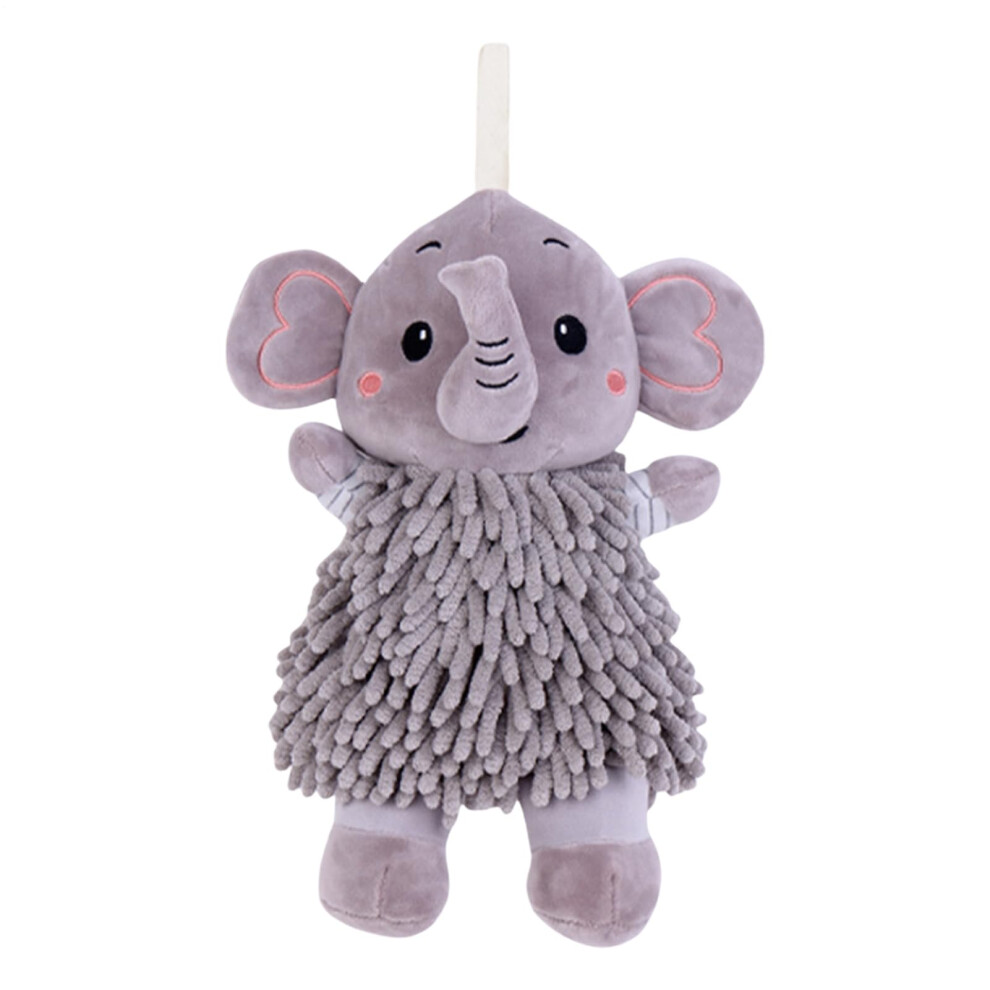 Ball Hand Towel Soft Elephant Decor Decorative Hanging Hand Towel For Bathroom Spa Pool Baby Room Adult Grey-image-OPC-PKMMSVK-NEW