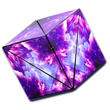 Purple Shape Shifting Box Puzzle Game for Brain Development & Stress Relief