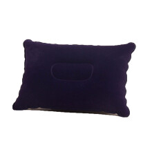 Bed Pillows Inflatable Nylon Air Pillow Ultralight Camping Sleep Cushion Portable Travel Head Rest for Car Plane Dark Blue