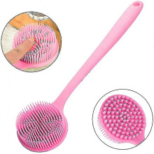Silicone Body Brush, Long-handled Bath Brush, Shower Brush with Ultra Soft