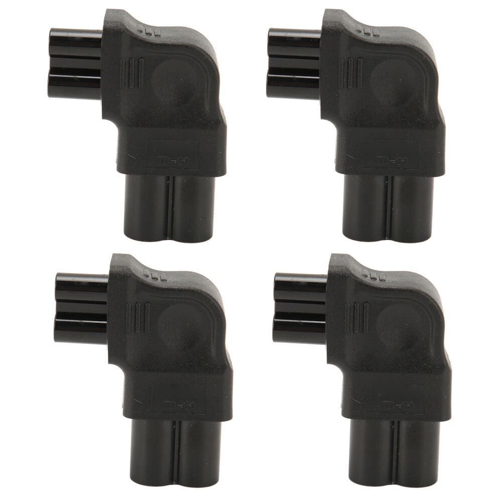 4Pcs Iec320 C6 To C5 Power Adapter 90 Right Angle 250V 4971351110907
