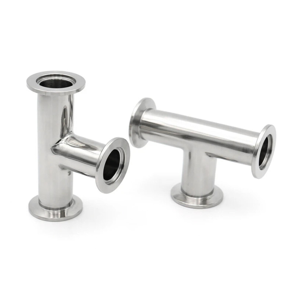 Kf Vacuum Equal Tee, 1 Pc, 304 Stainless Steel Tri Clamp Flange, Kf16 Kf25 Kf40 Kf50 9084446005301