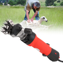 Electric Sheep Shears 690W Goat Clipper, Wool Shearing Machine, 220V Red Livestock Farm Trimmer For Sheep Goats
