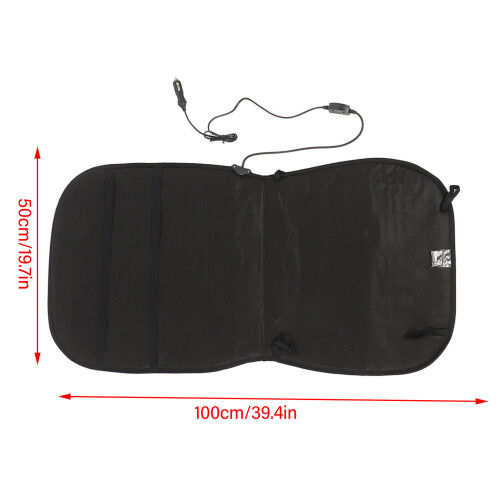 Car Seat Heating Pad DC12V 30-45W Black 100x50cm 1