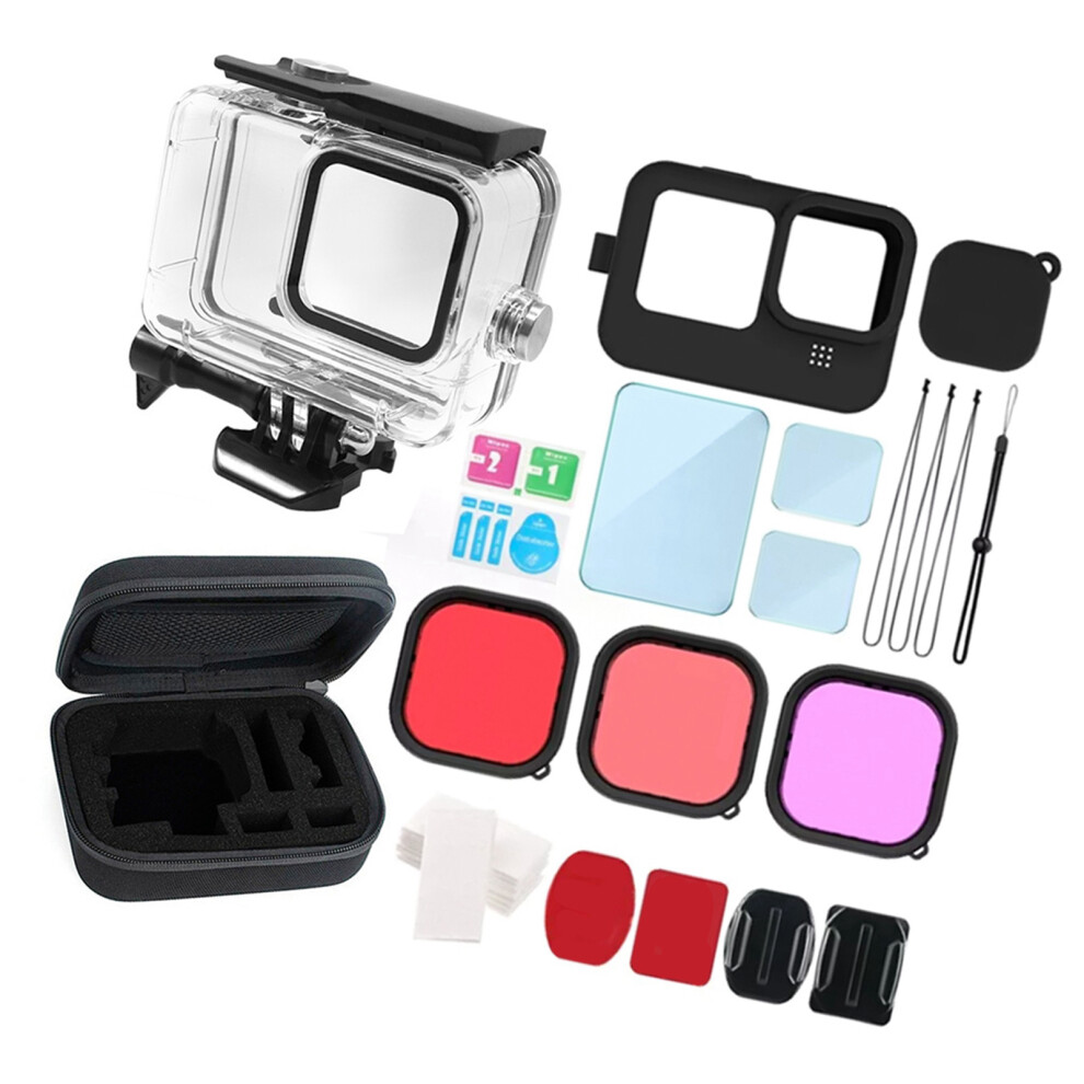 Action Camera Kit: Silicone Case Filters Tempered Glass & More 8701351111293
