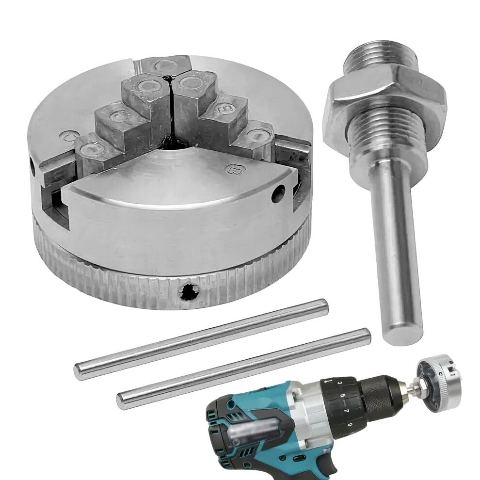 Scroll Chuck 3-Jaw Lathe Chuck For Woodturning Self-Centering Precision Chuck For Industrial Repair Workshop Education 9354506821494