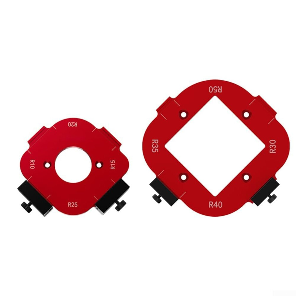 Essential Routing Tool Aluminum Radius Jig Templates Eight Types Of Corners For Carpentry Router Templates Woodworking 9354506821531