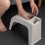 in per pedicure sgabello bagno bianco 2