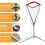 Volleyball Training Net With Triangular Support, Adjustable For Serving And Spiking, Portable Outdoor Net System 5