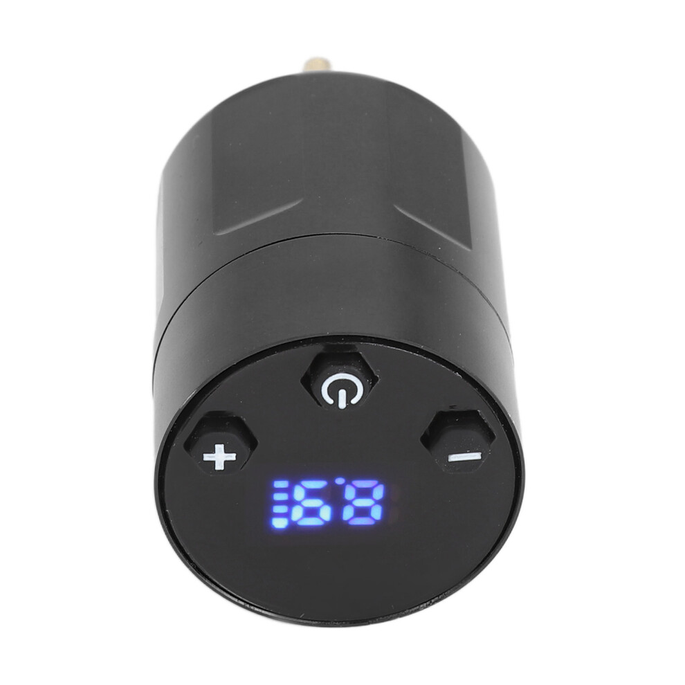 Black Versatile Tattoo Wireless Power Supply Rca 1300Mah 4Â12V