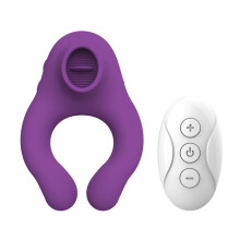 Vibrator Electric Shock Dildo G-Spot Vibrator Masturbator Remote Control Purple Invisible Jump Egg Sex Toy For Women