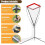 Volleyball Training Net With Adjustable Height And Angle For Serving, Spiking, Setting Practice, Easy Setup 4