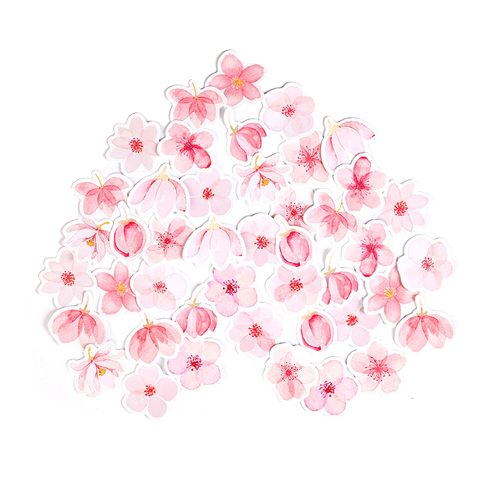 45pcs Cherry Blossom Stickers Vibrant Colors Sakura Scrapbook Flowers Adhesive-image-OPC-PKMNDWT-NEW