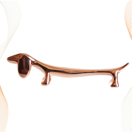 portaposate a forma cane in oro rosa e hotel 1