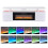 Living And Home Recessed Electric Fireplace TV Stand with Remote Control 3