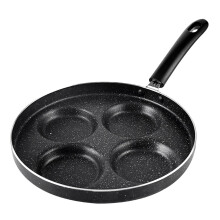 Egg Pan 4-Cup Aluminum Nonstick Frying Pan For Gas Stoves And Other Cooktops, Omelette Pan, Egg Cooker, Even Heating