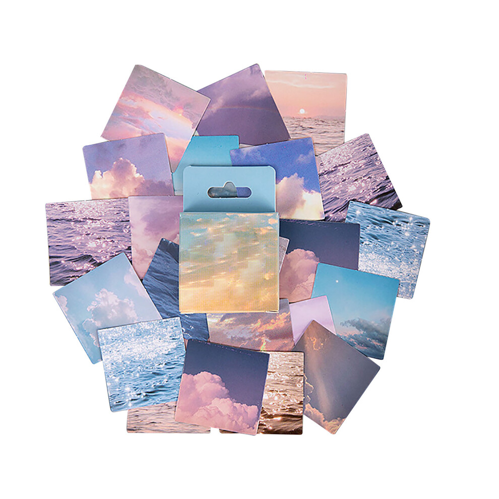 46Pcs Sky Pattern DIY Stickers Self Adhesive Paper for Scrapbooking-image-OPC-PKMNTHQ-NEW
