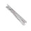 Kunststoffummantelte Verschlussbänder 10 cm, Silber, 1 1
