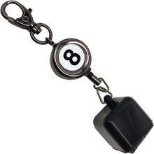 Retractable Pool Chalk Holder Billiards Snooker Chalk Case Cover For Pool Cue Chalk Belt Clip Keyring