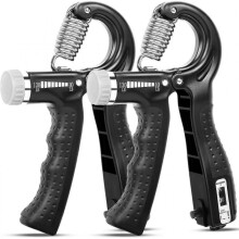 Hand Grip Strengthener 2 Pack Adjustable Resistance 10-130 Lbs Forearm Exerciser for Muscle Building and Injury Recovery for Athl