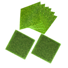 8St Groene Kunstgras PVC Voor DIY Knutselprojecten En Decor