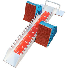 Starting Block Adjustable Sprint Starter for Track & Field - Aluminum Alloy - Plastic/Cinder Track Compatible
