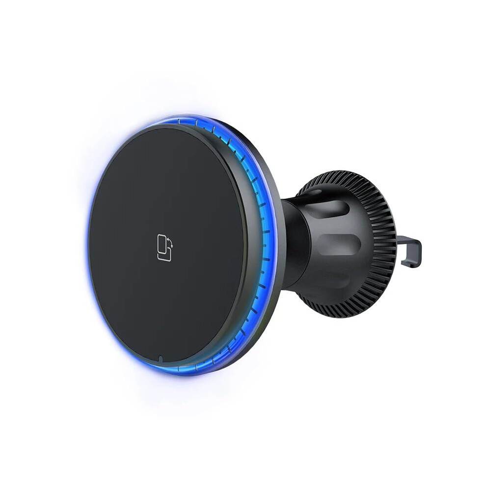 15W Fast Wireless Car Charger With Adjustable Magnetic Phone Mount Qi-Enabled 360-Degree Rotation Led Indicator 9016109973078