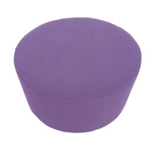 Machine Washable Ottoman Slipcover Round Ottoman Slipcover Textured Pattern For Round Footstool